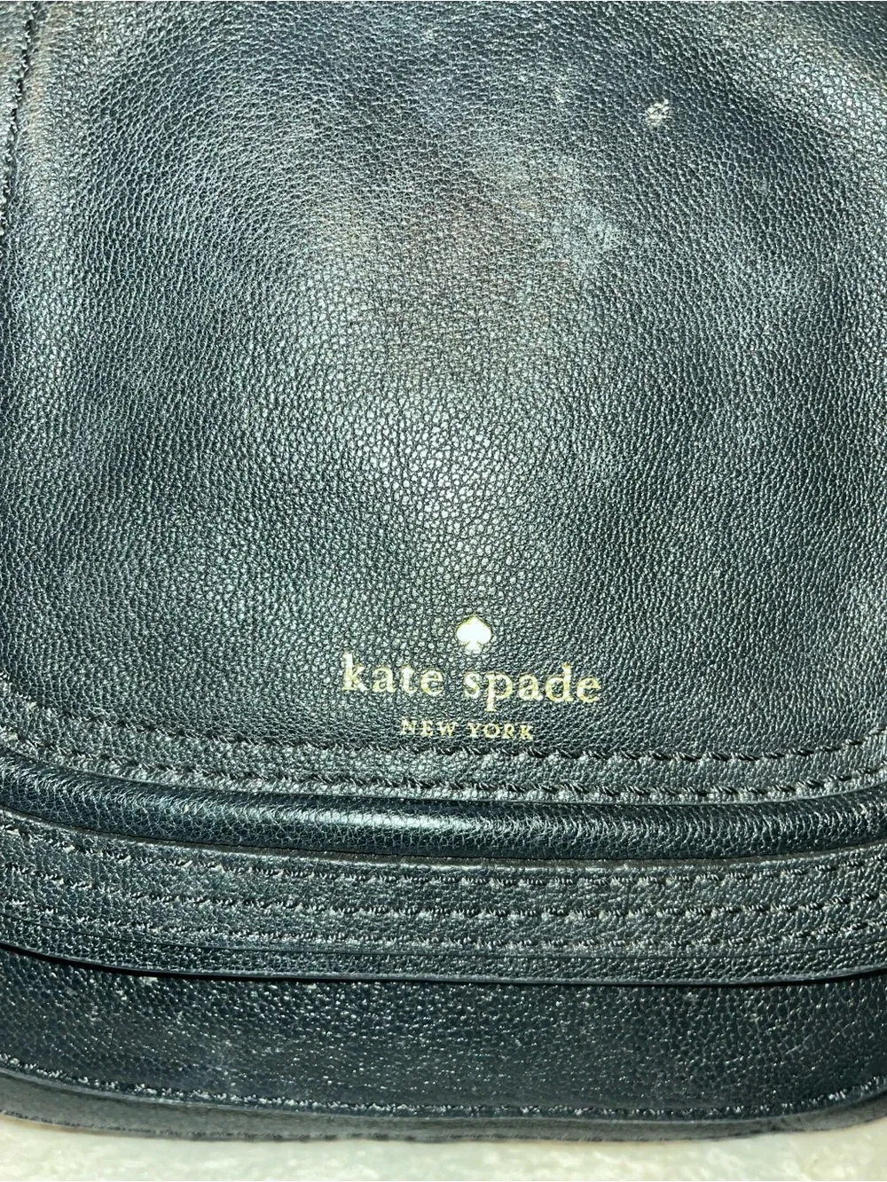 Kate Spade New York Pratt Street Small Rianne black pebbled leather crossbody